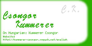 csongor kummerer business card